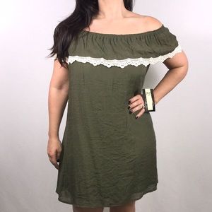 Bohemian Peep Shoulder Dress